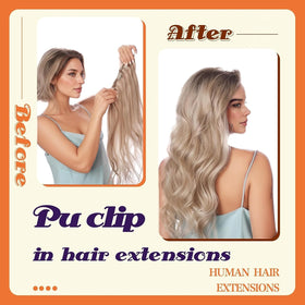 Full Shine Clip in Hair Extensions in different lengths