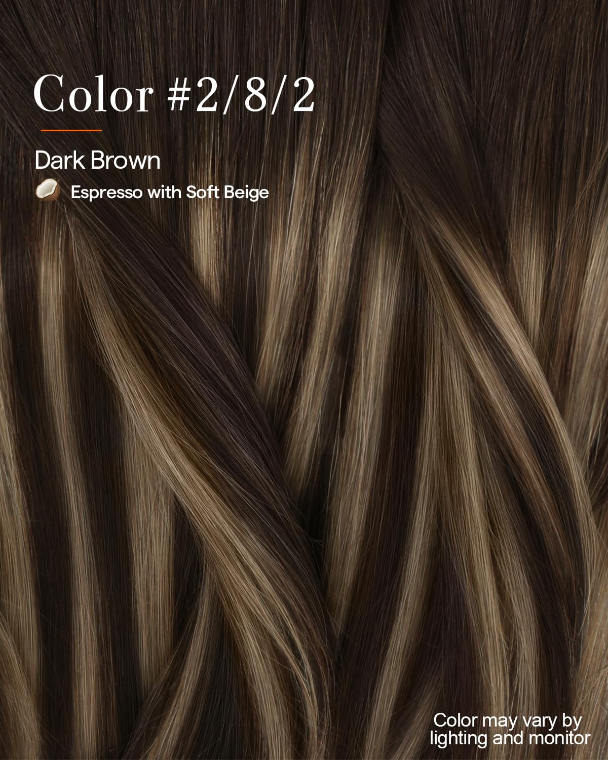 Full Shine Clip in Hair Extensions in natural light for colour accuracy