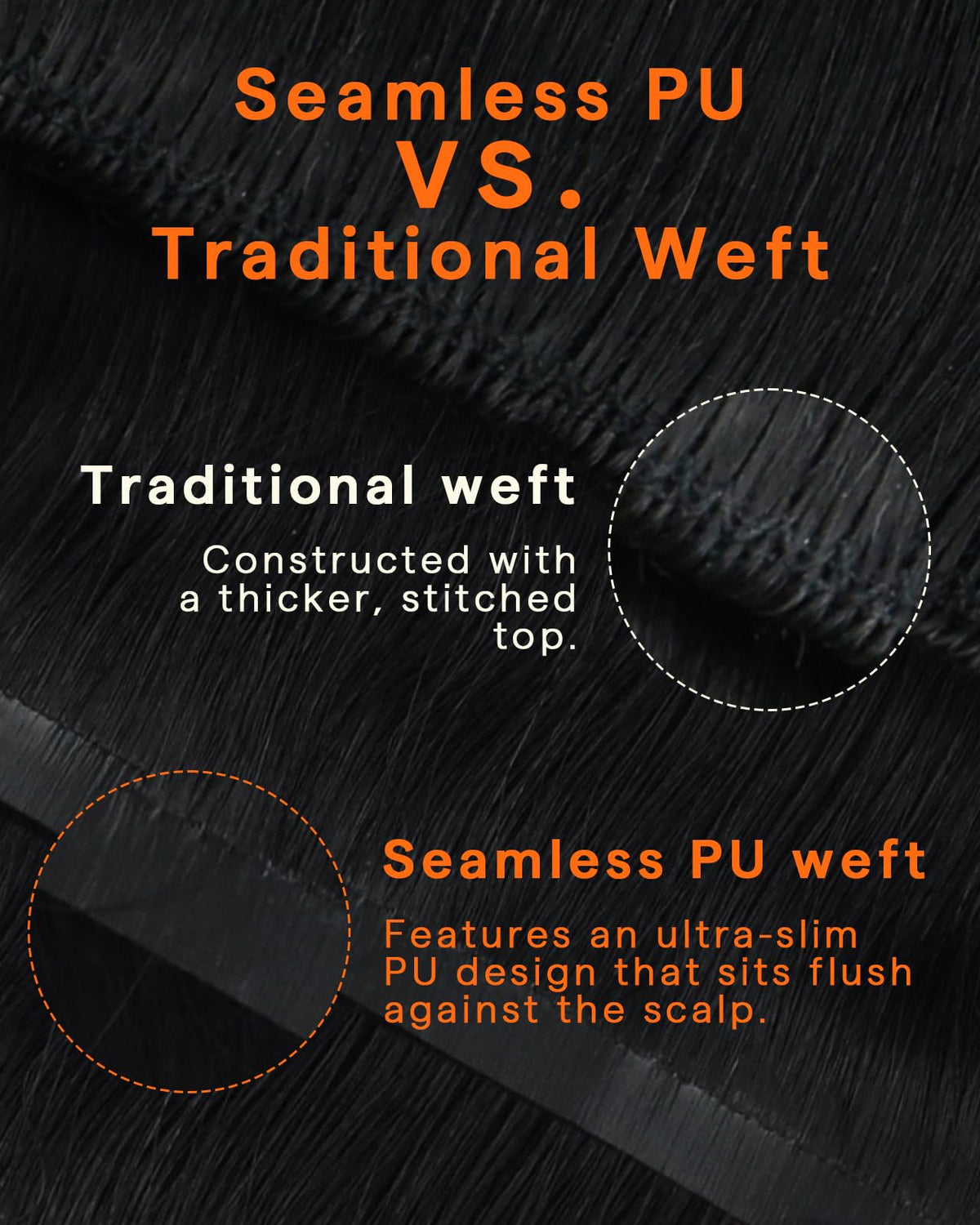 Full Shine Clip in Hair Extensions Jet Black packaging