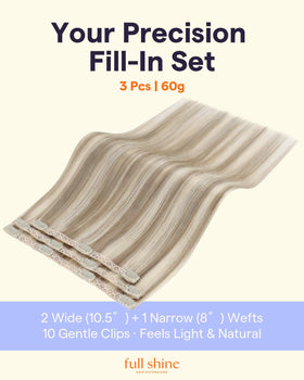 Full Shine Clip in Hair Extensions packaging