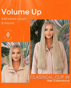 Full Shine Clip in Hair Extensions packaging