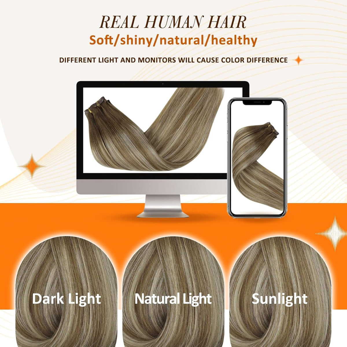 Full Shine Clip in Hair Extensions packaging