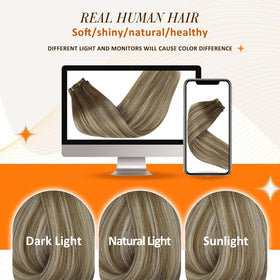 Full Shine Clip in Hair Extensions packaging