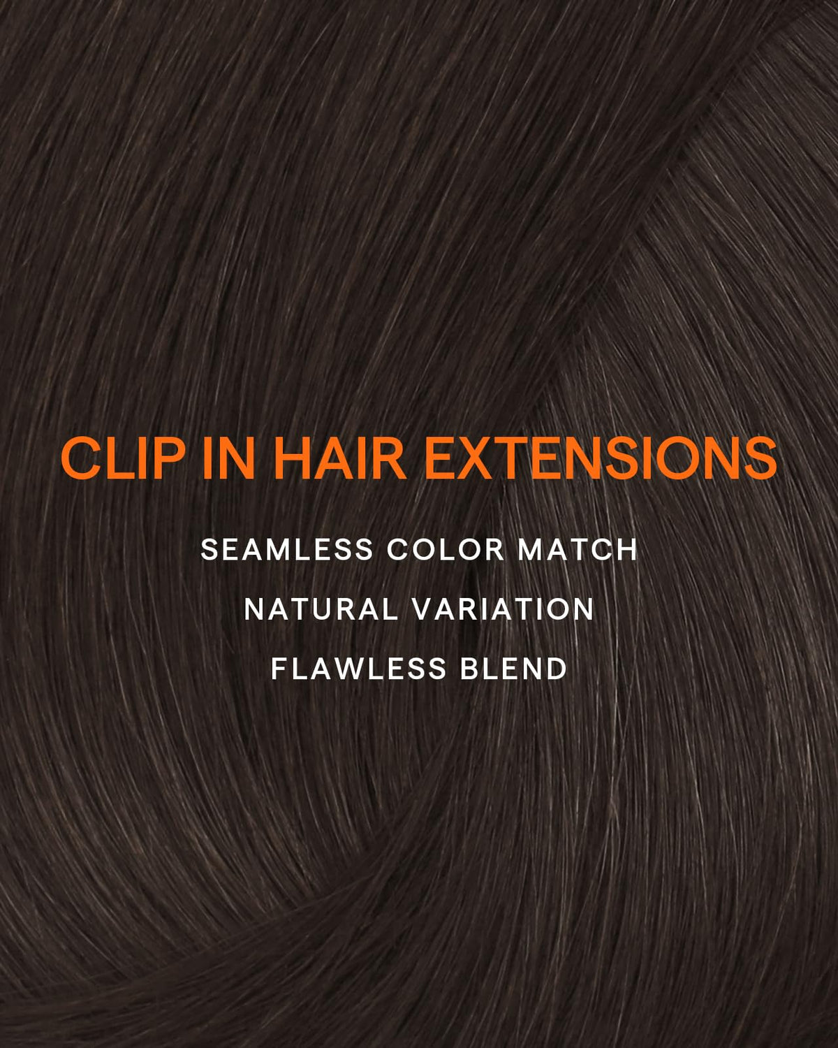 Full Shine Clip in Hair Extensions showcasing the texture