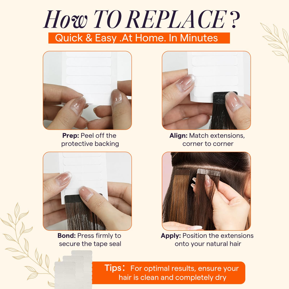 Full Shine Double Sided Replacement Tape showing adhesive quality