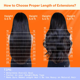 Full Shine extensions being clipped in for styling