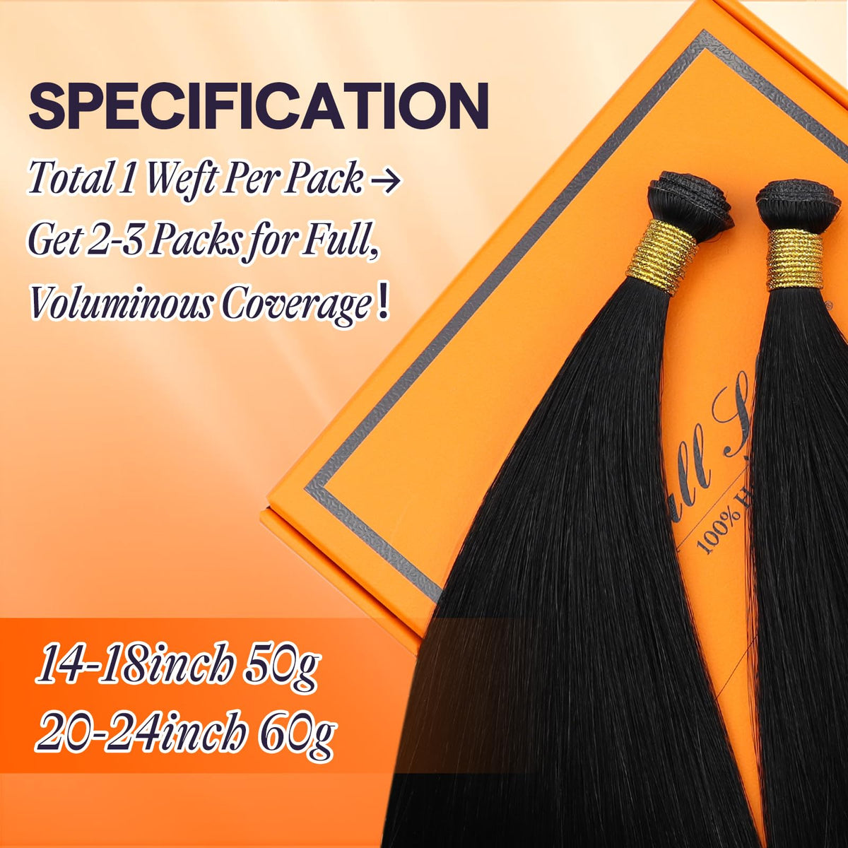 Full Shine Genius Weft Extensions 16 Inch Black lifestyle scene
