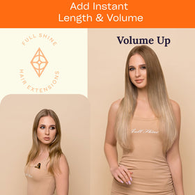 Full Shine Genius Weft Extensions 22 Inch colour options