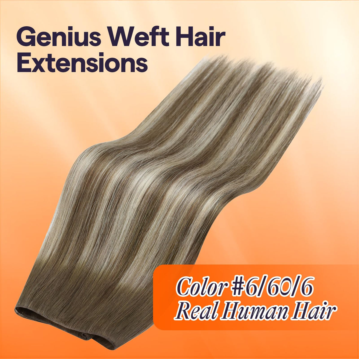 Full Shine Genius Weft Hair Extensions 14 Inch packaging