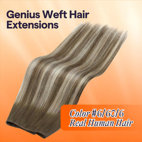 Full Shine Genius Weft Hair Extensions 14 Inch packaging