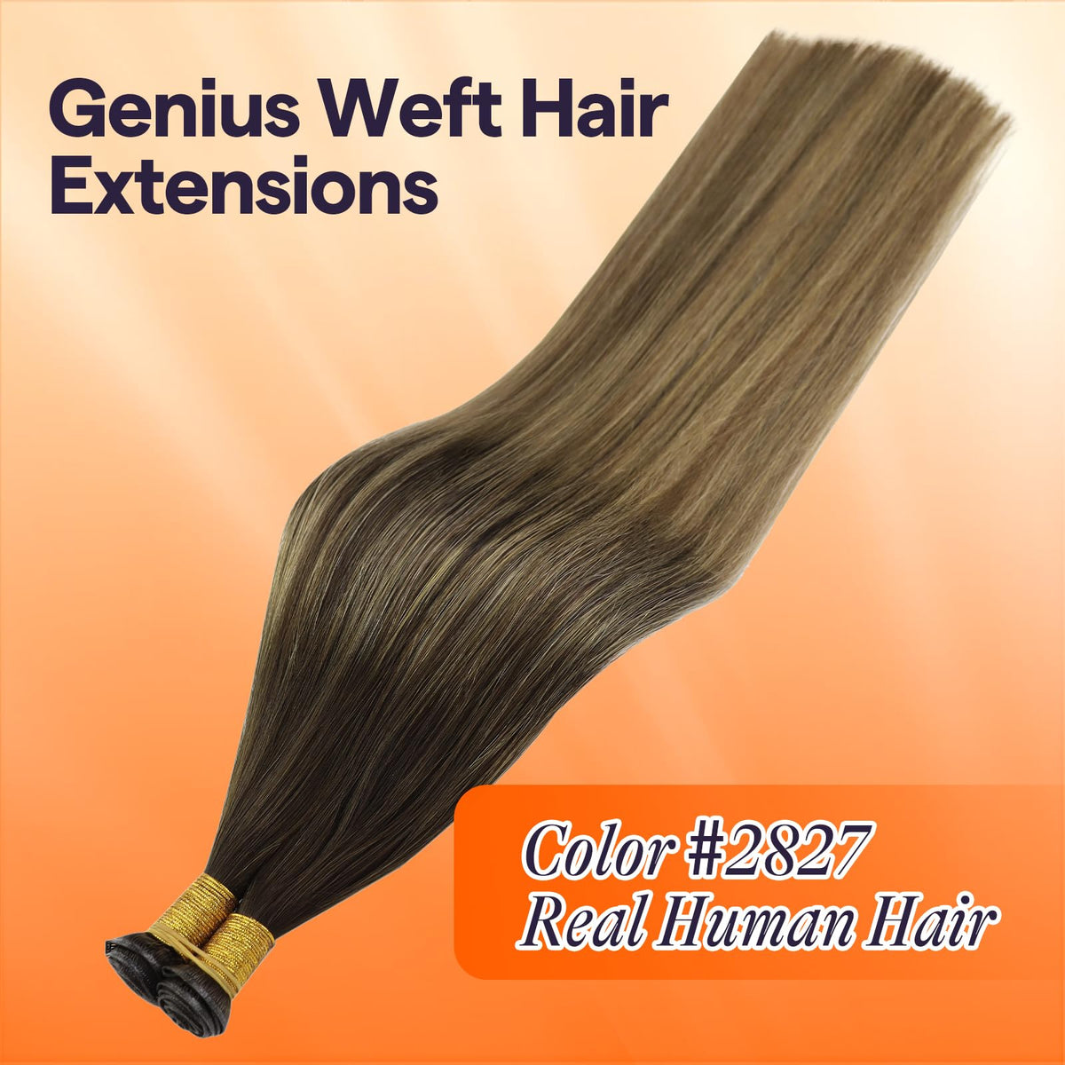 Full Shine Genius Weft Hair Extensions 16 Inch packaging