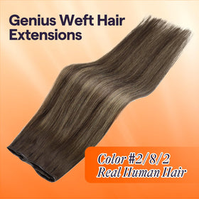 Full Shine Genius Weft Hair Extensions 18 Inch back view