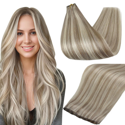 Full Shine Genius Weft Hair Extensions 18 Inch front view