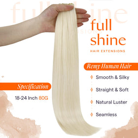 Full Shine Genius Weft Hair Extensions 18 Inch packaging