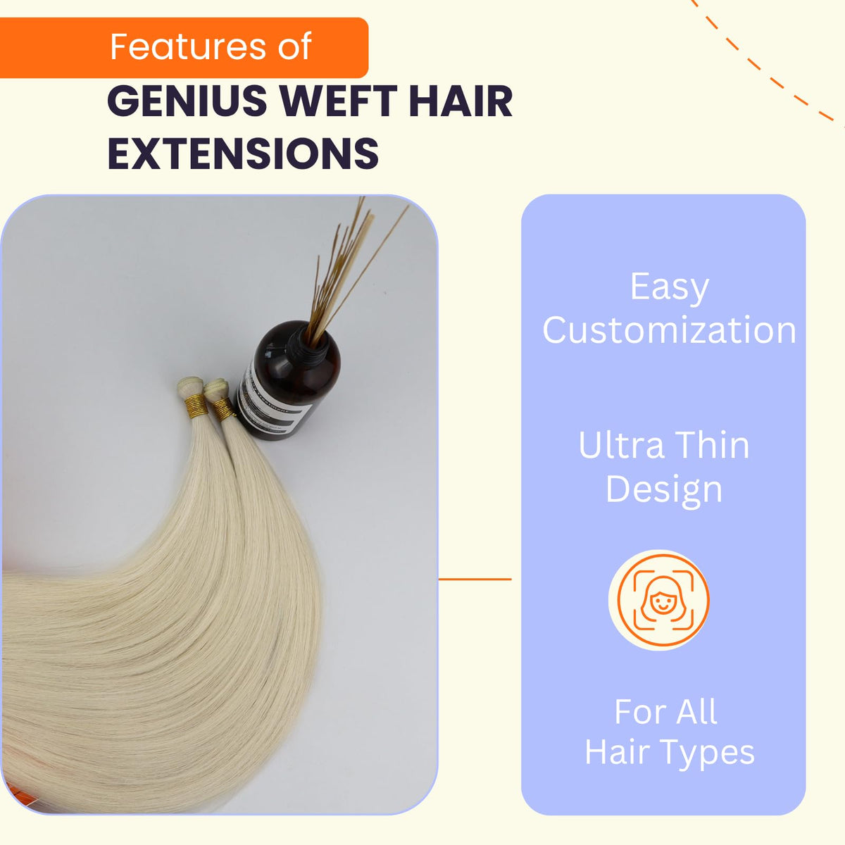 Full Shine Genius Weft Hair Extensions 18 inch packaging