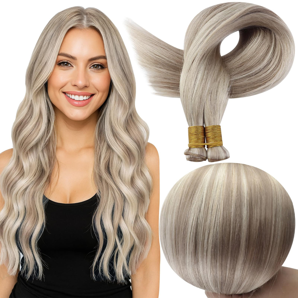 Full Shine Genius Weft Hair Extensions 20 Inch front view