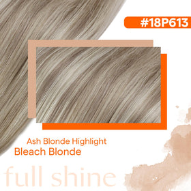 Full Shine Genius Weft Hair Extensions 20 Inch length comparison