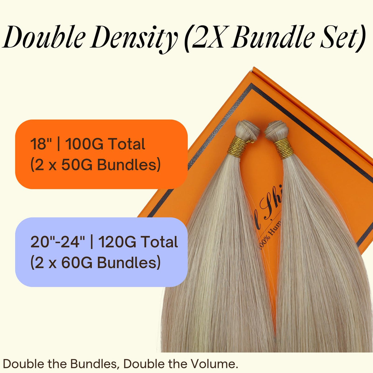 Full Shine Genius Weft Hair Extensions 20 Inch packaging