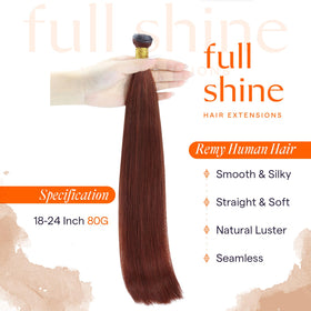 Full Shine Genius Weft Hair Extensions 22 Inch 80g packaging