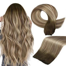 Full Shine Genius Weft Hair Extensions 22 Inch front view