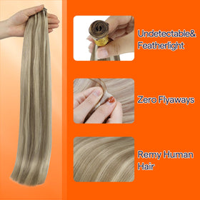 Full Shine Genius Weft Hair Extensions 22 Inch packaging
