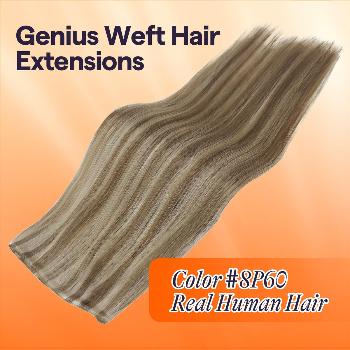 Full Shine Genius Weft Hair Extensions 22 Inch side view