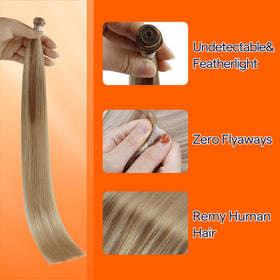 Full Shine Genius Weft Hair Extensions 24 Inch back view