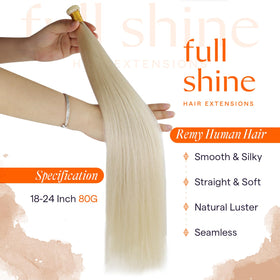 Full Shine Genius Weft Hair Extensions 24 Inch packaging