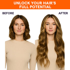 Full Shine Hair Extensions displayed on a mannequin