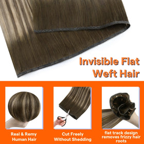Full Shine Hair Extensions displayed with various colour options