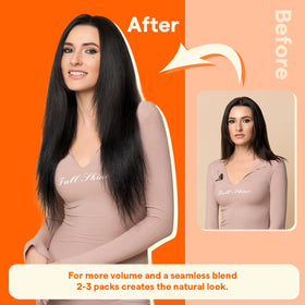 Full Shine Hair Extensions flat lace base detail