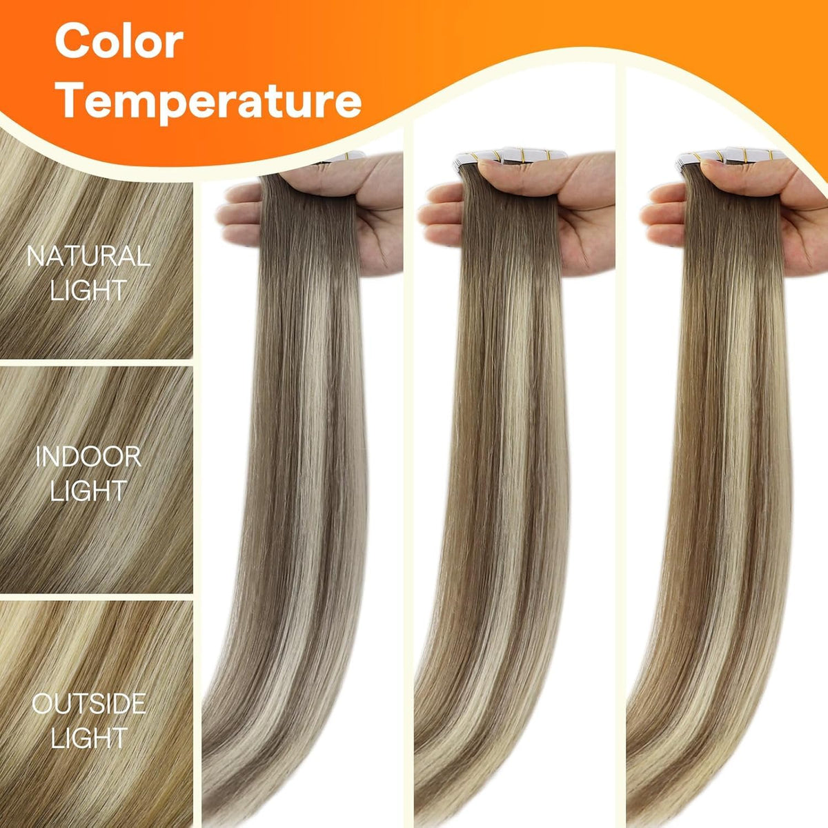 Full Shine Hair Extensions on a flat surface
