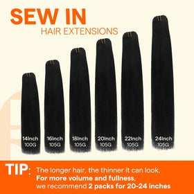 Full Shine hair extensions packaging