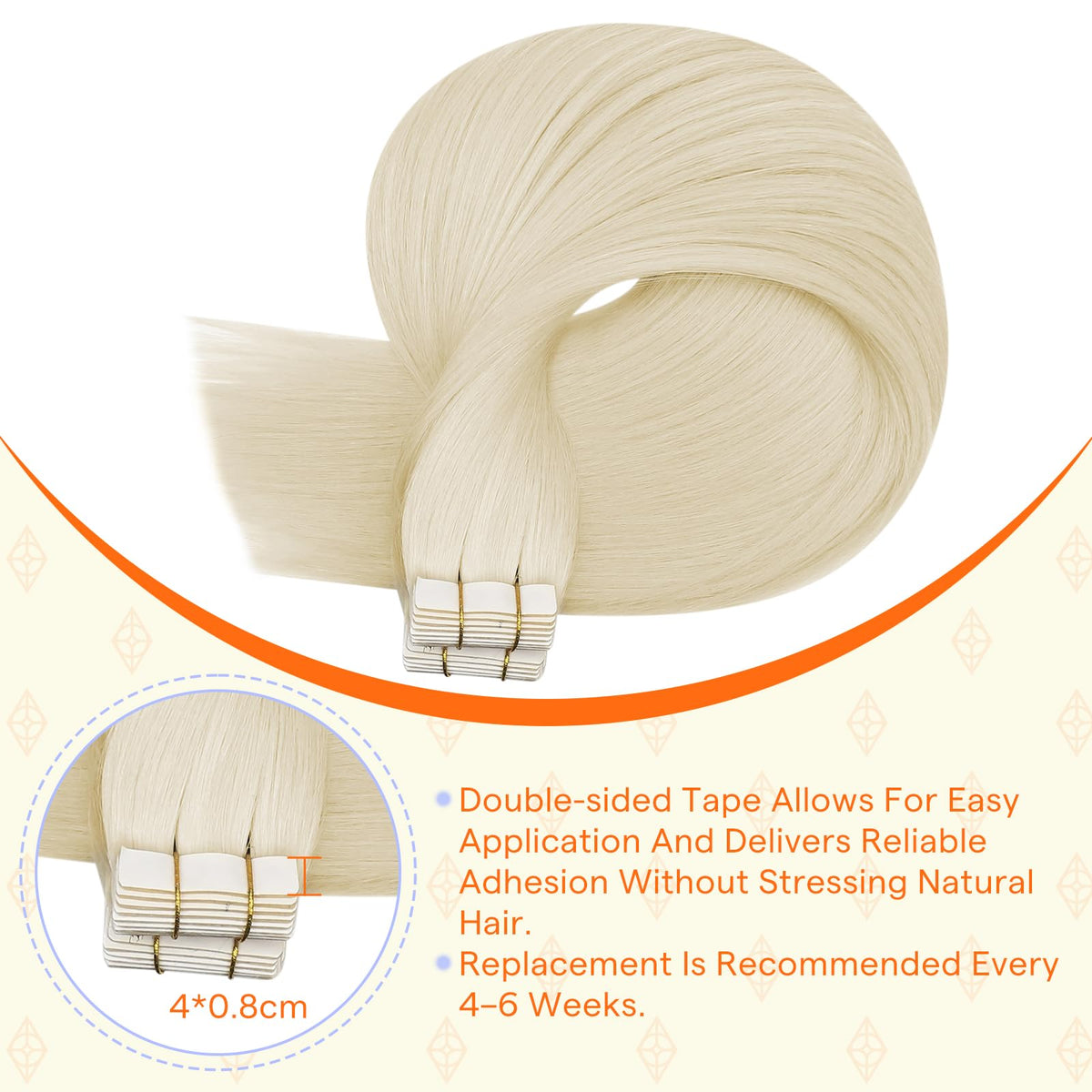 Full Shine Hair Extensions showing natural texture and shine