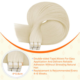 Full Shine Hair Extensions showing natural texture and shine