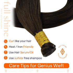 Full Shine Hair Extensions showing various colour options