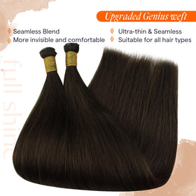 Full Shine Hair Extensions styled in a natural look