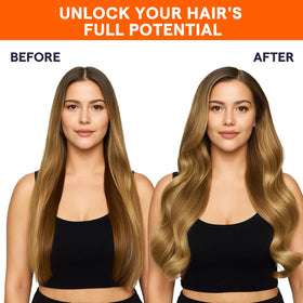 Full Shine Hair Extensions styled in loose waves