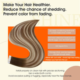Full Shine Hair Extensions styled in soft waves