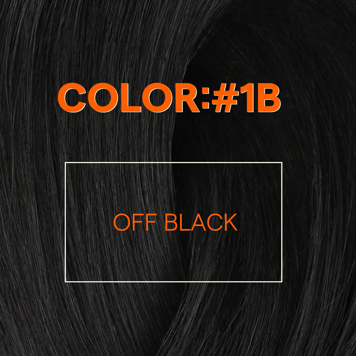 Full Shine Hair Extensions Weft Off Black 24 Inch packaging