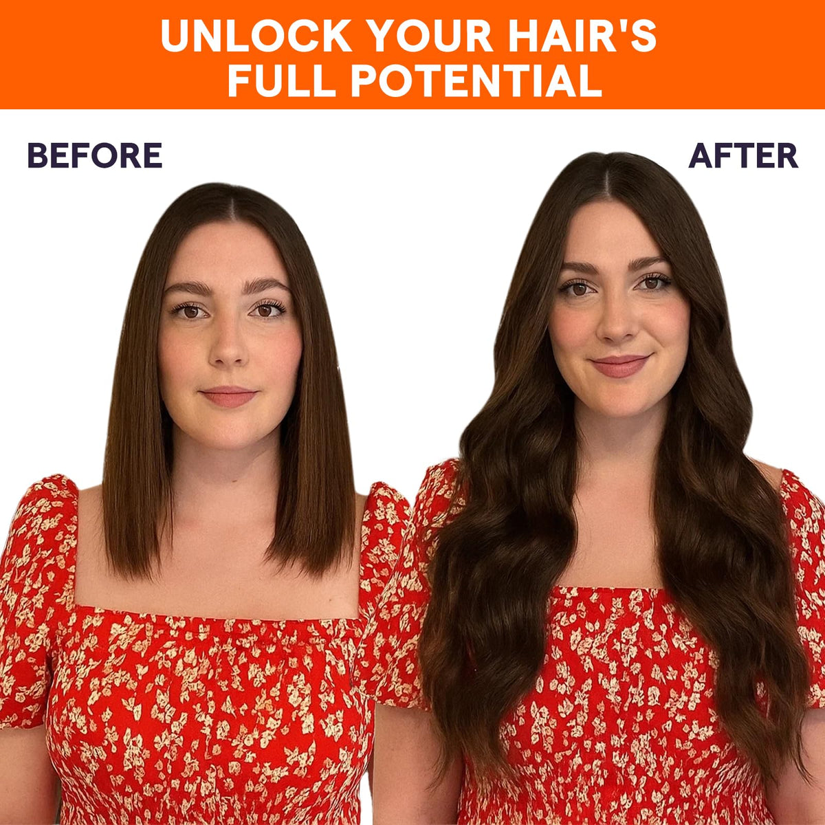 Full Shine Hair Extensions Weft showing double weft structure