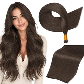 Full Shine Hand Tied Weft Hair Extensions 20 Inch front view