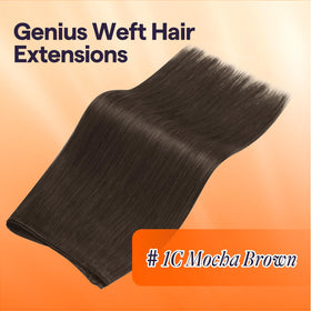 Full Shine Hand Tied Weft Hair Extensions 20 Inch packaging