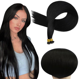 Full Shine Hand Tied Weft Hair Extensions 24 Inch front view