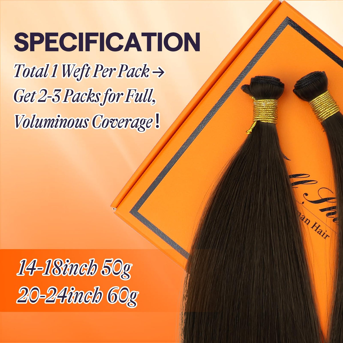 Full Shine Hand Tied Weft Hair Extensions close-up of weft