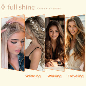 Full Shine Invisible Tape Hair Extensions packaging