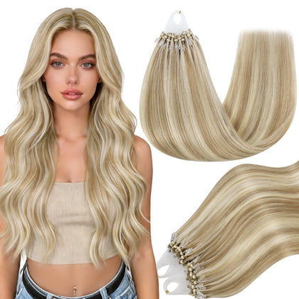 Full Shine Micro Bead Hair Extensions 16 Inch packaging front view