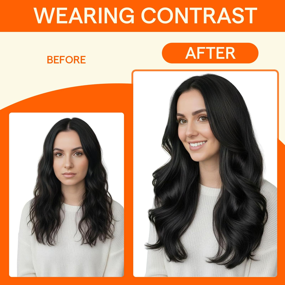Full Shine Micro Bead Hair Extensions styled in hair