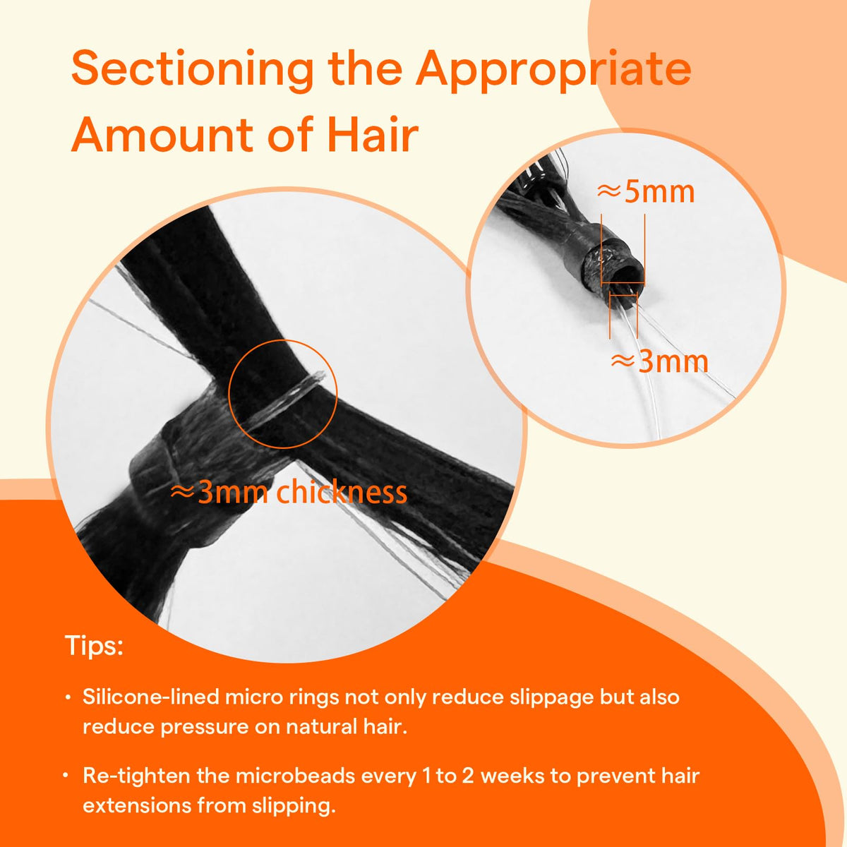 Full Shine Micro Loop Hair Extensions showing natural blend