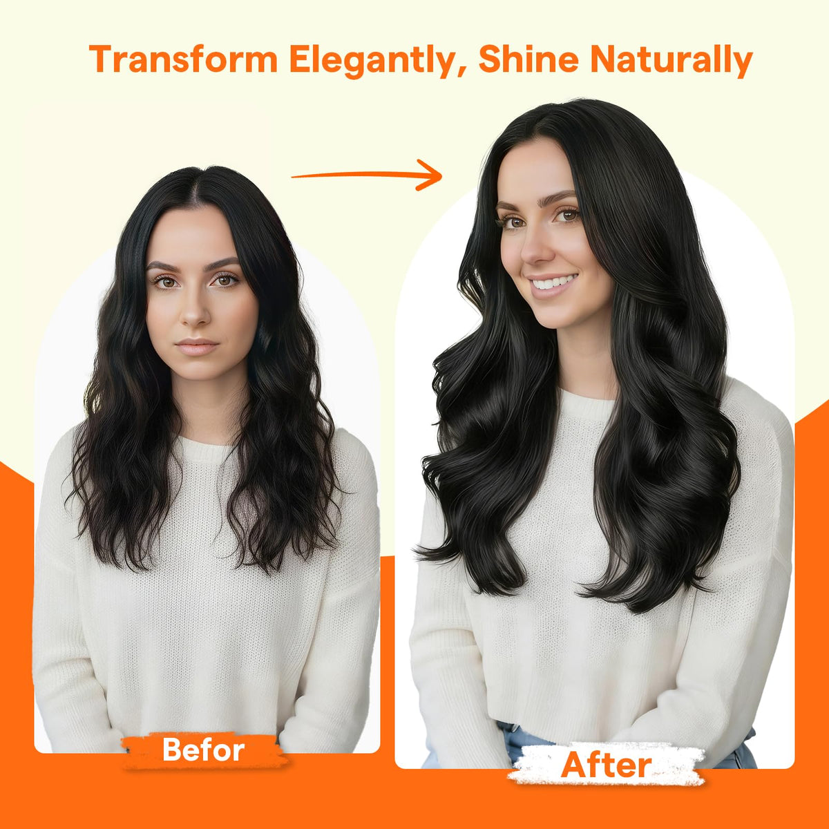 Full Shine Mini Flat Tip Hair Extensions in various shades